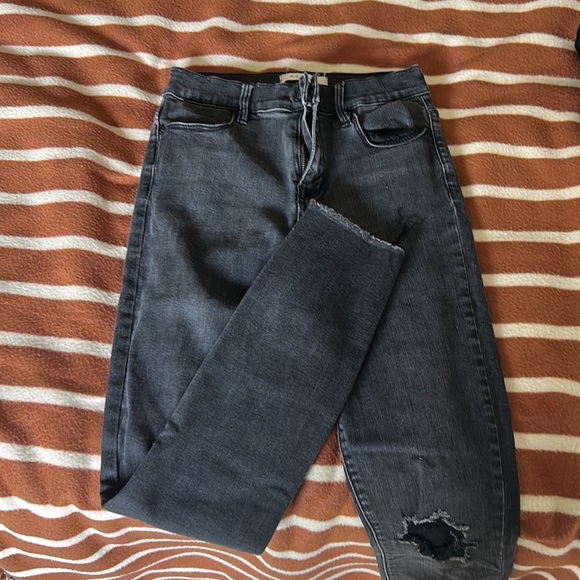 Grey high rise skinny jeans - Picture 2 of 4